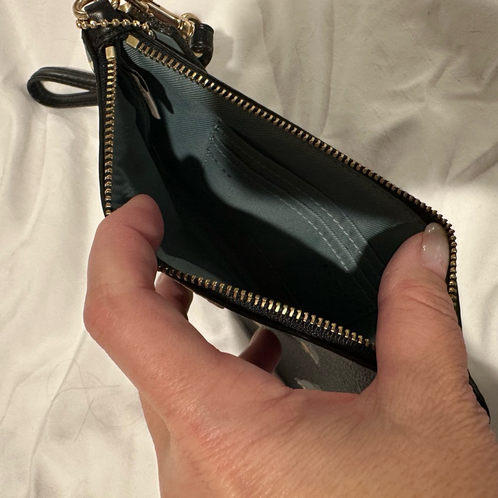 Coach Black Wristlet with Party Owl Design - Picture 2 of 2